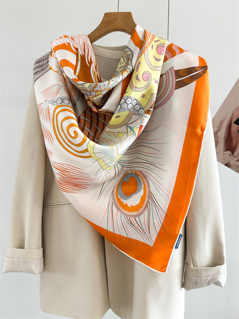 Designer Silk Scarf Women Spri - огляд і ціна Travel Accessories Aesthetic