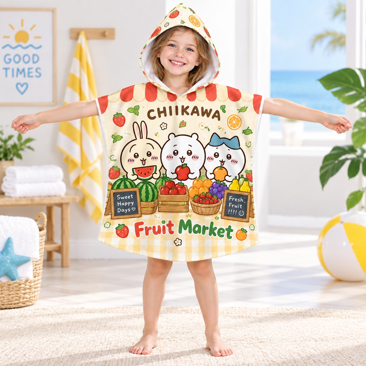 Cute Kids Hooded Towel Cartoon - огляд і ціна Travel Accessories Baby
